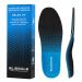 Orthotic Insoles for Plantar Fasciitis & Heel Pain Relief Neutral Arch Support insert for Flat Feet & Over-pronation Enhanced Shock Absorption Anti Fatigue for Work Boots Sneaker (XL-BLUE) Blue XL