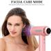 Premium Pink Hair Dryer - 1600W Ionic Blow Dryer with 7 Temperatures 31 Modes Intelligent Control Self-Cleaning and Facial Care Features - Low Noise Includes Diffuser and Nozzle - Buy Online on GoSupps.com