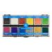 Metallic 12-Color Palette - Luxurious Water-Activated Makeup for Face & Body - Shimmering Shades for SFX Cosplay Theater Film & TV Makeup Artists