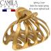 Camila Paris CP3052 French Octopus Hair Clip - Large Claw Clip for Thick & Long Hair, No-Slip Grip - Gold, Made in France - Buy Online on GoSupps.com