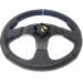 Blue Marine Boat Steering Wheel with 3-Spoke Design and Hub Adapter - 3/4 Tapered Keyway - Buy Online on GoSupps.com