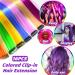 16Pcs Colored Clip in Hair Extensions 22 Inch - New Purple Highlights for Girls & Women - Heat-Resistant Synthetic Hairpieces for Party Hair Decor - Buy Online on GoSupps.com