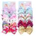 Kalolary 5 inch children hair loops 12 pieces unicorn hair clips rainbow hair jewelry children hair access for children birthday present children's day gift
