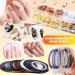 JOYJULY Nail Art Kit for Beginners - 28 Piece Set with Brushes, Dotting Tools, Stickers, Foil Tape, Rhinestones, and Tweezers in White - Buy Online on GoSupps.com