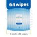 Rinse-Free Bathing Wipes (8-Pack) | Microwavable Adult Cleansing Body Wash Cloths with Aloe Vera & Vitamin E - No Shower Needed - Latex, Lanolin & Alcohol-Free | 64 Wipes - Buy Online on GoSupps.com