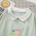 KIEKIECOO Cute Aesthetic Frog Sweatshirt for Teen Girls | Kawaii Cartoon Graphic Hoodie | Green Medium - Buy Online on GoSupps.com