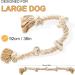 Fida 90cm 5 Knots Dog Rope Toy for Large/Medium Aggressive Chewers - Indestructible Natural Cotton Tug of War Chew Toy for Teeth Cleaning - Buy Online on GoSupps.com