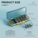 Large Capacity 21 Cells Pill Organizer Waterproof 3x Daily Case for Travel & Everyday Use | Removable 21 Days Pill Storage (Blue - Buy Online on GoSupps.com