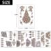 10 Pcs Lace Pattern Henna Tattoo Kit - Temporary Fake Tattoos for Women & Girls - Body DIY Stickers in Brown - Buy Online on GoSupps.com