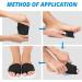 Metatarsal Sleeve with Gel Pads - 4 Pieces for Metatarsalgia, Neuroma, Calluses - Black - Women Men - Buy Online on GoSupps.com