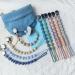 Kowlone Dummy Clips Boys Girls Silicone Soother Pacifier Chain Flexible Binky Holder Set with Texture for Teething Baby Unisex Newborn Dummies 1-Piece Design(Pastel Blue Glacier Grey) A: Pastel Blue Glacier Grey - Buy Online on GoSupps.com