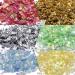 Nail Art Glitter Mylar Slices - 12 Irregular Colors of Sequins & Foil Flakes for Stunning Nail Designs - Buy Online on GoSupps.com