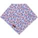 Buy Unique Style Paws Dog Collar - Washable Cotton Triangle for Small & Large Dogs/Cats - 1 Pack Blue Flower - Buy Online on GoSupps.com