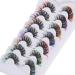 Ruairie Colored False Eyelashes - Fluffy Wispy Russian Strip Lashes - 7 Colors D Curl Volume Curly Faux Mink Lashes - Buy Online on GoSupps.com