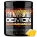 Pre Workout Demon - Hardcore Pre-Workout Powder Supplement with Creatine Caffeine Beta-Alanine and Glutamine (Tropical 360g) Tropical 40 Servings (Pack of 1)