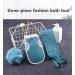 Wangcl 2 Set Body Brush Back Scrubber & Peeling Shower Set - 3 Piece Exfoliating Spa Kit for Women & Men - Shower Sponge & Peeling Glove - Buy Online on GoSupps.com