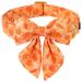 Aring Pet Autumn Dog Color Cotton Yellow Dog Hall Band with sailor Flying adjustable autumn leaves Dog collar with metal buckle for small medium -sized dogs medium (pack of 1) orange