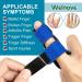 Welnove Finger Clips - 2 PCS Finger Splint for Mallet Trigger & Broken Fingers | Finger Stabilizer Support - Blue Medium - Buy Online on GoSupps.com