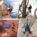 ENJOHOS Climbing Harness | Fall Protection Safety Belt for Mountaineering Sport & Tree Climbing - Outdoor Gear (Orange) - Buy Online on GoSupps.com