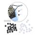 Mandala Crafts Mask Adjuster Elastic Cord Lock Mask Tightener Clip Toggle for Face Mask Adjustable Ear Loop Drawstring Pack of 200 Black and White
