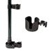Medline Walker Cup and Cane Holder, Black, 13.6 Ounce