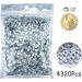 4320Pcs SS20 Clear-Crystal Flatback Rhinestones Bulk for DIY Crafts - 5mm Silver Gems for Nails, Dance Costumes, Clothes, Shoes, Tumblers - Wholesale Glass Diamonds Stones - HINABTRU - Buy Online on GoSupps.com