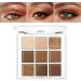  BUTBU T Eyeshadow Palette 9 Shades Highly Pigmented Eye Makeup Kit for Natural Look and Lasting Shades Matte and Shimmer Finishes Eyeshadow Palettes - Buy Online on GoSupps.com