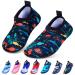 Kids Boys Girls Swim Water Shoes, Toddler Kids Swim Water Shoes Non-Slip Quick Dry Beach Shoes,Barefoot Sports Shoes Aqua Socks for Beach Outdoor Sports 7-8 Toddler Ocean-black