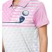LLdress Women's Printed Polo Shirt | Short Sleeve Collared Moisture Wicking Golf Shirt - Peach Pink (Large) - Buy Online on GoSupps.com