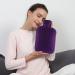 Samply 2L Hot Water Bottle with Soft Cover - Neck & Shoulder Pain Relief - Hot/Cold Therapy for Hand & Feet - Purple/Dark Purple - Buy Online on GoSupps.com