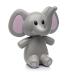 Melii Elephant Pacifier Holder - Grey with Pink Ears | Pacifier Storage Solution - Buy Online on GoSupps.com