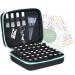 Beschan Essential Oil Storage Case Traveling Carrying Oil Holder with Writable Labels and Opener Free Holds 5 10 15 ml 42 Bottles & Roller Bottles-10"Lx8.5"Wx3.9"H 42 Holes