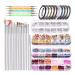 Nail art for women 1 set nail pencil sequin diy easy to use pp nail art drawing liner glitter set for female nail pen glitter for women