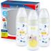 NUK First Choice+ Night Baby Bottle Set | 6-18 Months | Glow in The Dark | Temperature Control | Anti-Colic Valve | 300ml | BPA Free | Silicone Teat | Koala | 3 Pack First Choice+ 3 count (Pack of 1) red
