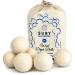 Wool Dryer Balls Natural Fabric Softener Reusable Reduces Static and Wrinkles Saves Drying Time Alternative to Dryer Sheets Extra-Large (Pack of 6)