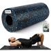 Gymer fascia roll medium hardness foam scooter (33 x 14 cm) self-massage Facial roller for stretching & fitness of the back spine legs effective massage roller for functional training black-blue