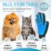 L wenk nig Taurus 2.0 Pet Brush Gloves for Cats & Dogs | High-Quality Coat Grooming with Extra Long Soft Knobs | Blue Cat Accessories & Massaging Brush - Buy Online on GoSupps.com