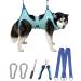 Kkiimatt dog care hammock 2023 size xx-large dog-hanging harness for nail cutting dog-nailing hammock with a wide belt dog care shells for claw care xx-large 29.5 kg max/turquoise