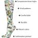 Cherokee Comfortsupport Women's Knee Highs 8-15 mmHg - Wild Abstract Plus Size Compression Socks for Comfort & Style - Buy Online on GoSupps.com