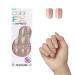 KISS imPRESS No Glue Mani Press-On Nails Color FX Starstruck' Medium Neutral Short Size Squoval Shape Includes 30 Nails Prep Pad Instructions Sheet 1 Manicure Stick 1 Mini File