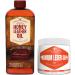 Leather soap leather care for leather cleaning of leather products as a saddle soap and upholstered cleaner and as a car cleaner for car cleaning Urban Forest (Sparset Leder soap + leather oil)