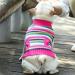 Skxeo Christmas Dog Sweater Costume - Warm Knitted Winter Outfit for Puppies & Cats - XL Pink Striped Pet Clothing for New Year - Buy Online on GoSupps.com