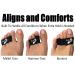 Foots Love Broken Toe Bandage Wraps - Toe Separator Splints for Bunion & Hammer Toe - Non Slip Copper Sleeves - Toe Straightener for Men and Women - Black - Buy Online on GoSupps.com