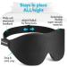 Sleep Mask - Light Blocking 3D Blackout Eye Masks for Women & Men | Soft Cooling Travel Eyemask - Perfect for Night & Eyelash Extensions - Buy Online on GoSupps.com