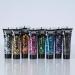 Holographic Chunky Black Glitter Gel by Moon Glitter - 12ml - for Face, Body, Hair, Nails - Cosmetic Festival Glitter Face Paint - Buy Online on GoSupps.com