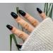 TEN NAILS 24pcs Ballerina False Nails Fake Coffin Long Tips 12 Sizes with Glue (Pretty Glossy Black) - Buy Online on GoSupps.com