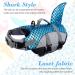 Adjustable Dog Swimming Vest - Rescue Jacket for XL Dogs | Shark Safety Lifesaver | Summer Swim Training | Blue - Buy Online on GoSupps.com