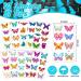 81 Colorful Butterfly Temporary Tattoos for Kids and Girls - Waterproof Party Decorations (10 Sheets) - Buy Online on GoSupps.com