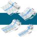 Threlaco 8 Piece Transparent Stretch Adhesive Bandage Set - Waterproof Clear Dressing Tape in 4 Sizes - Buy Online on GoSupps.com