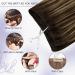 LAAVOOGAGE Real Hair Extensions - Dark Brown Ombre Caramel Blonde Remy Sew-in Tresses 100g #4/27/4 45cm - Buy Online on GoSupps.com